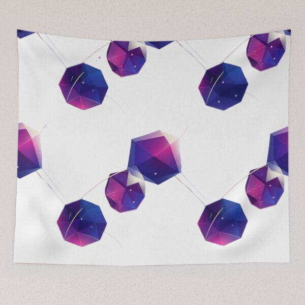 Item preview, "Cosmic Geomagic: Interconnected Crystal Forms Seamless Pattern" designed and sold by MonaRose_Art.