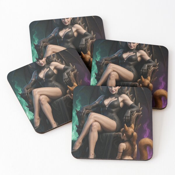 Item preview, Demoness with a squirrel girl   designed and sold by CathryneDelamort.
