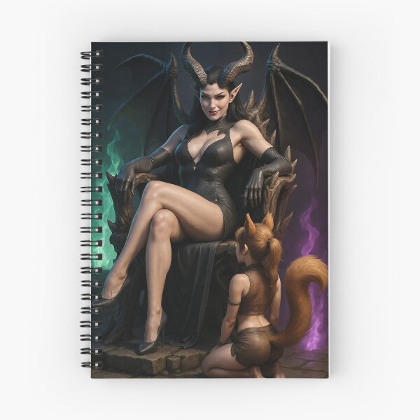 Item preview, Demoness with a squirrel girl   designed and sold by CathryneDelamort.