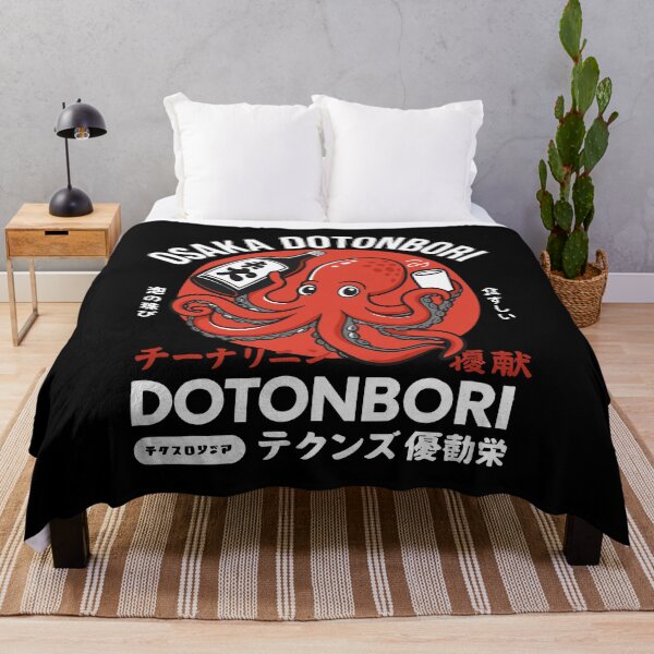 Item preview, Retro Osaka Dotonbori Octopus Sake Sushi Japan Streetwear Design designed and sold by w1ckerman.