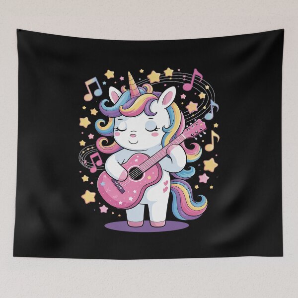 Item preview, Unicorn Birthday Party Playing Guitar Musicư designed and sold by NeomiStoreSS.