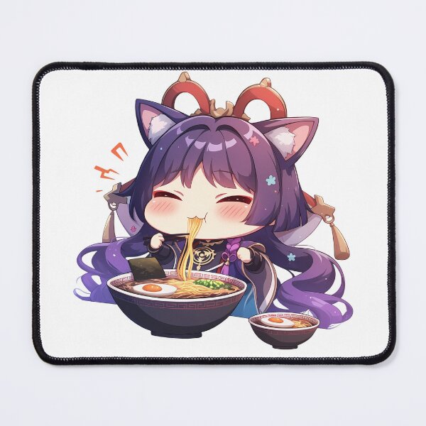Item preview, Game Scaramouche Chibi Eating Ramen Genshin Impact Anime designed and sold by Raslbazola.