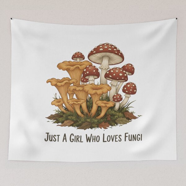 Item preview, Just A Girl Who Loves Fungi designed and sold by yusufdehbi.