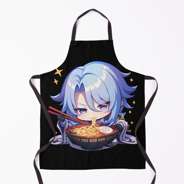 Item preview, Kamisato Ayato Noble Chibi Eating Ramen Genshin Impact Anime designed and sold by Raslbazola.