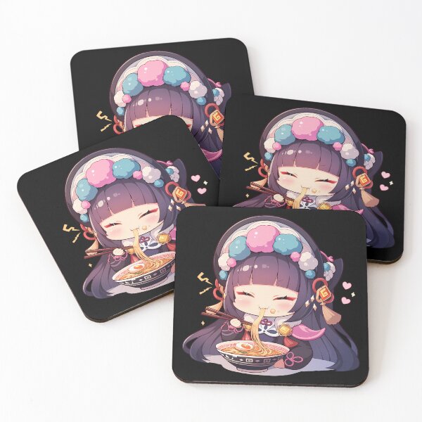 Item preview, Yun Jin Opera Chibi Girl Eating Ramen Genshin Impact Anime designed and sold by Raslbazola.