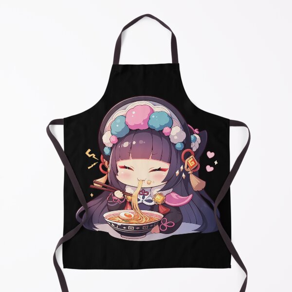 Item preview, Yun Jin Opera Chibi Girl Eating Ramen Genshin Impact Anime designed and sold by Raslbazola.