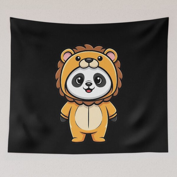Item preview, Cute Panda Lion Onesie Costume Animal designed and sold by k3rstman1.