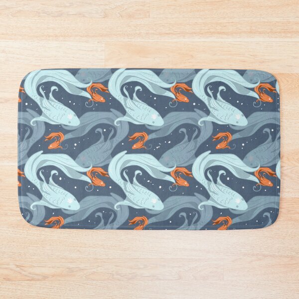 Item preview, Eastern vibes Lucky fishes with blue background  designed and sold by dreamseller88.