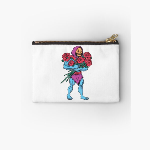 Item preview, Funny Skeletor with Bouquet — MOTU Inspired Humorous Design designed and sold by SleekLineSketches.