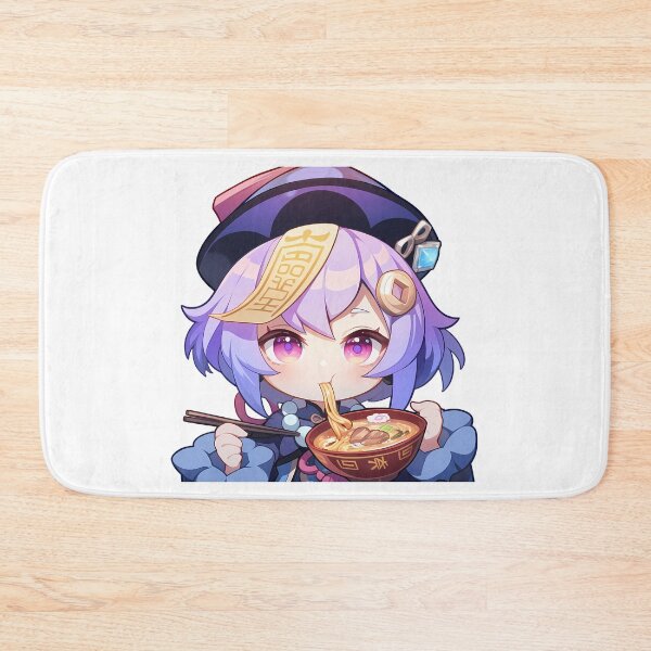 Item preview, Qiqi Genshin Impact Kawaii Ramen Chibi Anime Girl Delight designed and sold by Raslbazola.