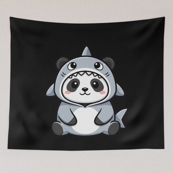 Item preview, Cute Panda Shark Onesie Animal Lover designed and sold by k3rstman1.