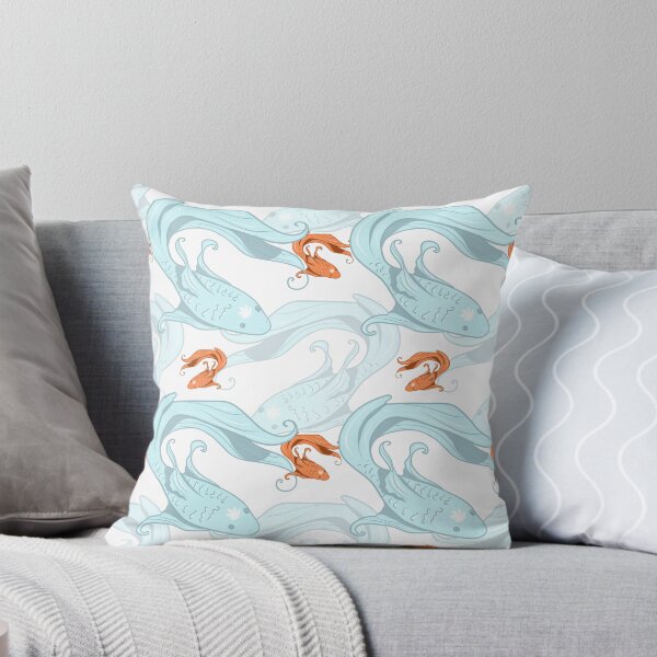 Item preview, Eastern vibes Lucky fishes with blue background  designed and sold by dreamseller88.