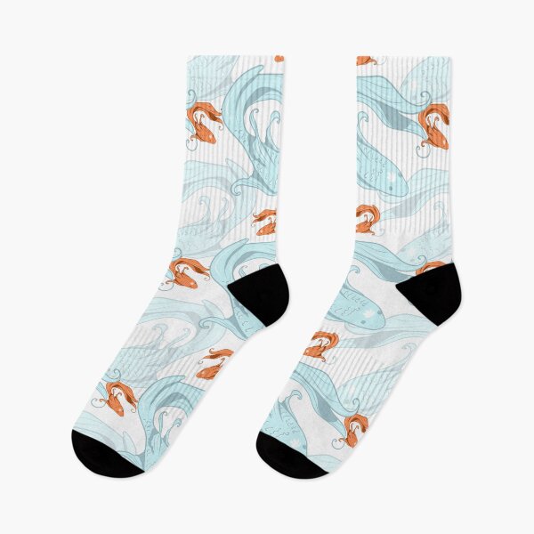 Item preview, Eastern vibes Lucky fishes with blue background  designed and sold by dreamseller88.
