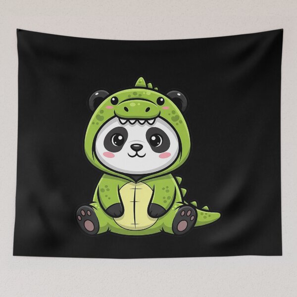 Item preview, Cute Panda Dinosaur Onesie Cartoon designed and sold by k3rstman1.