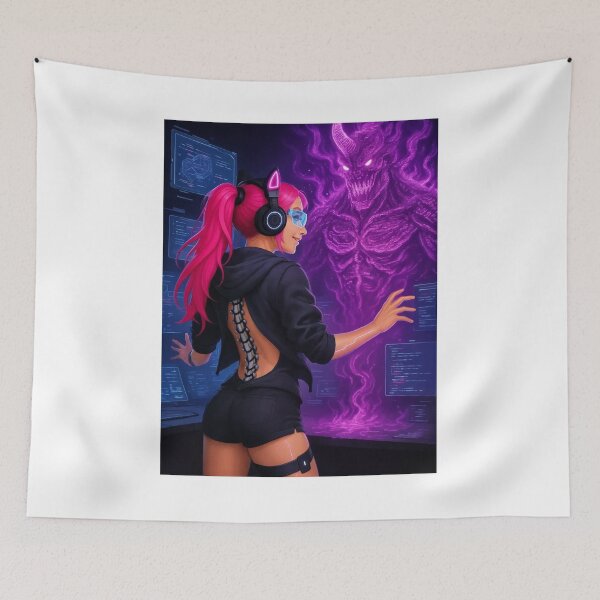 Item preview, CathryneDelamort from behind purple people eater  designed and sold by CathryneDelamort.