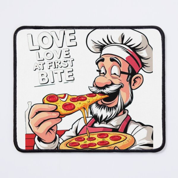 Item preview, Love AT First Bite Funny Pop Art Pizza Collection designed and sold by SaucyFoodTruck.