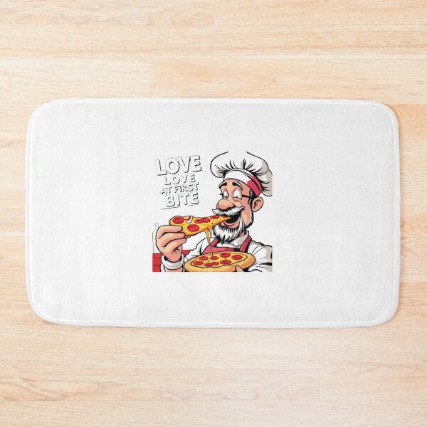Item preview, Love AT First Bite Funny Pop Art Pizza Collection designed and sold by SaucyFoodTruck.