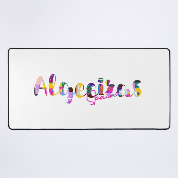 Item preview, Algeciras, Spain, Vibrant Abstract City Typography Art designed and sold by Wanderful-roads.