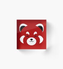 Cute Red Panda Acrylic Block
