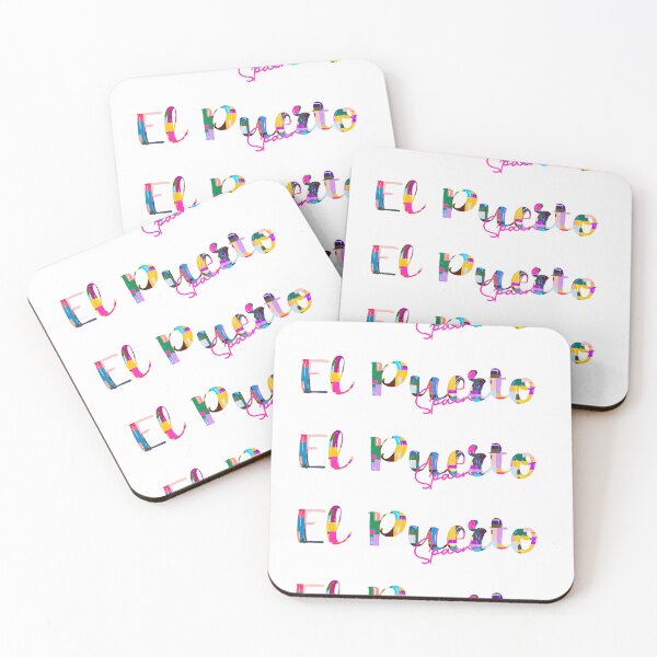 Item preview, El Puerto, Spain, Vibrant Abstract City Typography Art designed and sold by Wanderful-roads.