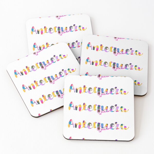 Item preview, Antequera, Spain, Vibrant Abstract City Typography Art designed and sold by Wanderful-roads.