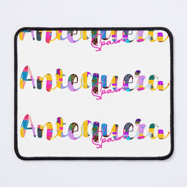 Item preview, Antequera, Spain, Vibrant Abstract City Typography Art designed and sold by Wanderful-roads.