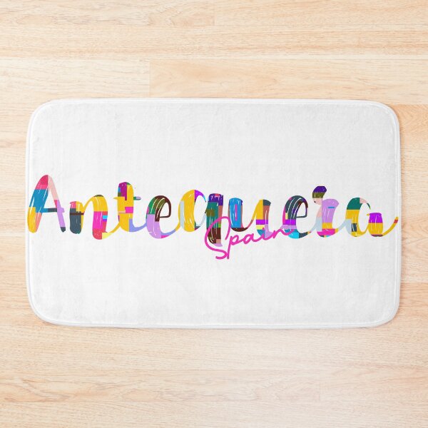 Item preview, Antequera, Spain, Vibrant Abstract City Typography Art designed and sold by Wanderful-roads.
