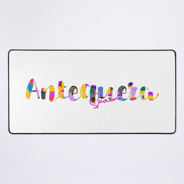 Item preview, Antequera, Spain, Vibrant Abstract City Typography Art designed and sold by Wanderful-roads.