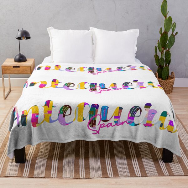 Item preview, Antequera, Spain, Vibrant Abstract City Typography Art designed and sold by Wanderful-roads.