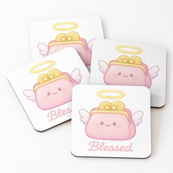 Item preview, Heavenly Wallet Blessing Sticker - Kawaii Angel Purse | Blessed Money Charm | Money Sticker designed and sold by HerDreamCodes.