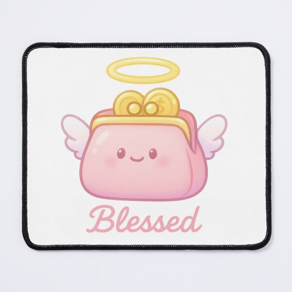 Item preview, Heavenly Wallet Blessing Sticker - Kawaii Angel Purse | Blessed Money Charm | Money Sticker designed and sold by HerDreamCodes.
