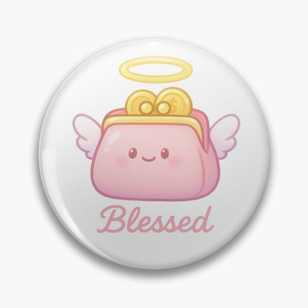 Item preview, Heavenly Wallet Blessing Sticker - Kawaii Angel Purse | Blessed Money Charm | Money Sticker designed and sold by HerDreamCodes.