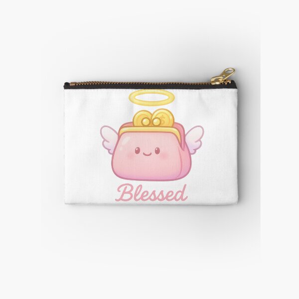 Item preview, Heavenly Wallet Blessing Sticker - Kawaii Angel Purse | Blessed Money Charm | Money Sticker designed and sold by HerDreamCodes.