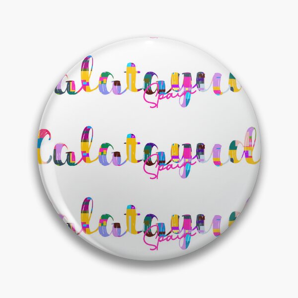 Item preview, Calatayud, Spain, Vibrant Abstract City Typography Art designed and sold by Wanderful-roads.