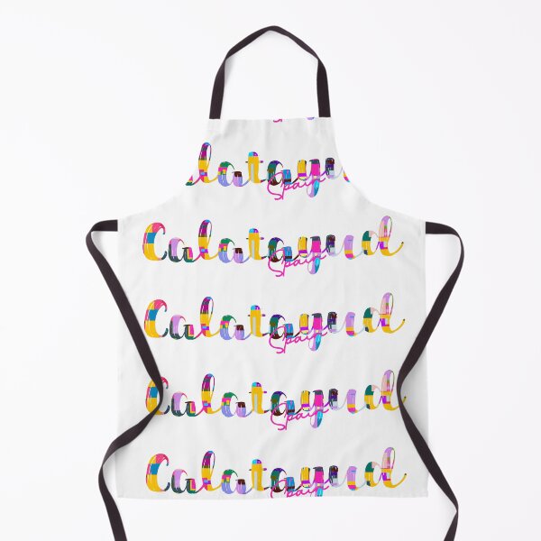 Item preview, Calatayud, Spain, Vibrant Abstract City Typography Art designed and sold by Wanderful-roads.