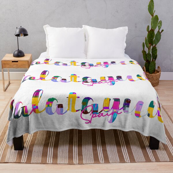 Item preview, Calatayud, Spain, Vibrant Abstract City Typography Art designed and sold by Wanderful-roads.