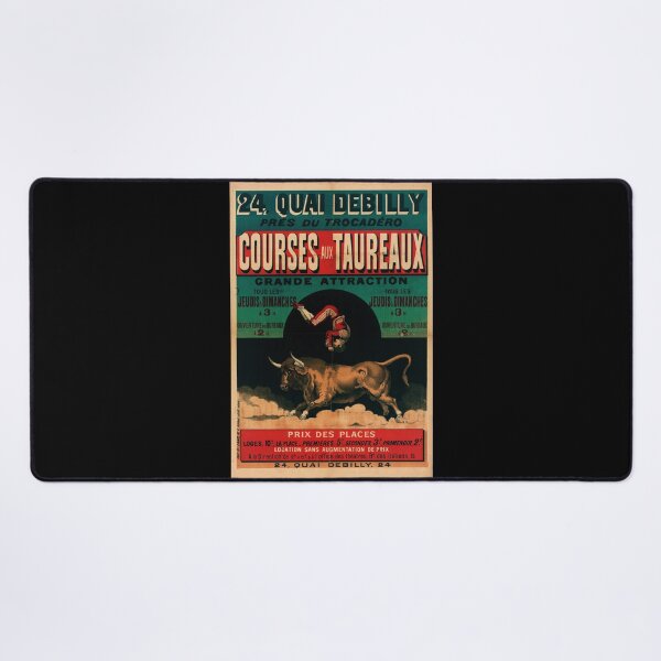 Item preview, Vintage Paris Bullfighting Poster | Bold Art Nouveau Design | 19th Century Advertising | Vibrant Colors & Dramatic Imagery designed and sold by artofuniverse.