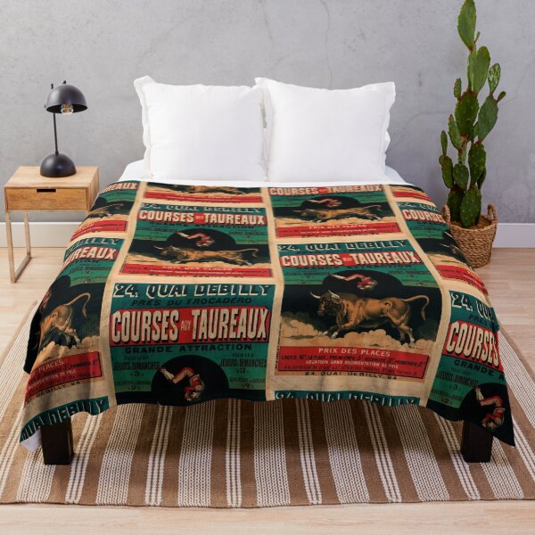Item preview, Vintage Paris Bullfighting Poster | Bold Art Nouveau Design | 19th Century Advertising | Vibrant Colors & Dramatic Imagery designed and sold by artofuniverse.