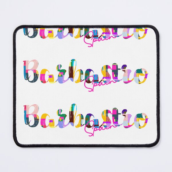 Item preview, Barbastro, Spain, Vibrant Abstract City Typography Art designed and sold by Wanderful-roads.