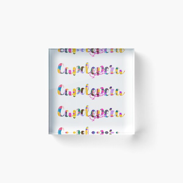 Item preview, Capdepera, Spain, Vibrant Abstract City Typography Art designed and sold by Wanderful-roads.