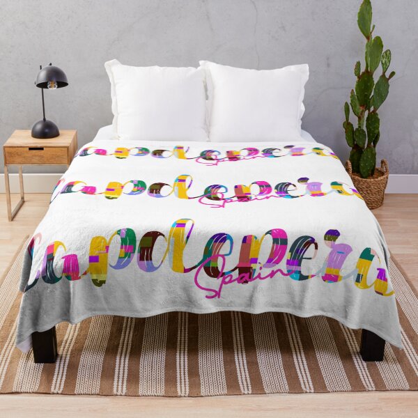 Item preview, Capdepera, Spain, Vibrant Abstract City Typography Art designed and sold by Wanderful-roads.
