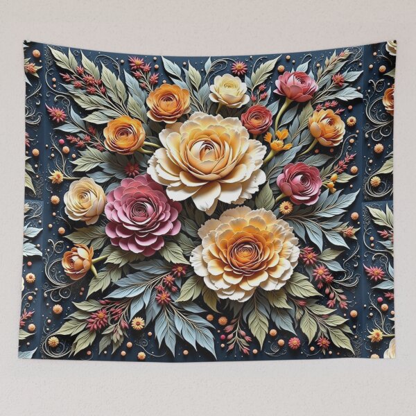 Item preview, Beautiful Detailed Flowers  designed and sold by Beyond The Canvas.