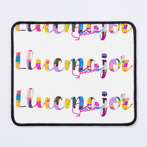 Item preview, Llucmajor, Spain, Vibrant Abstract City Typography Art designed and sold by Wanderful-roads.