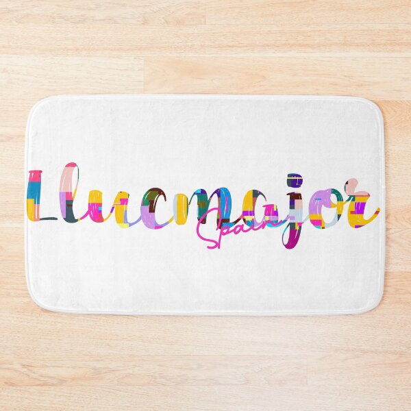 Item preview, Llucmajor, Spain, Vibrant Abstract City Typography Art designed and sold by Wanderful-roads.