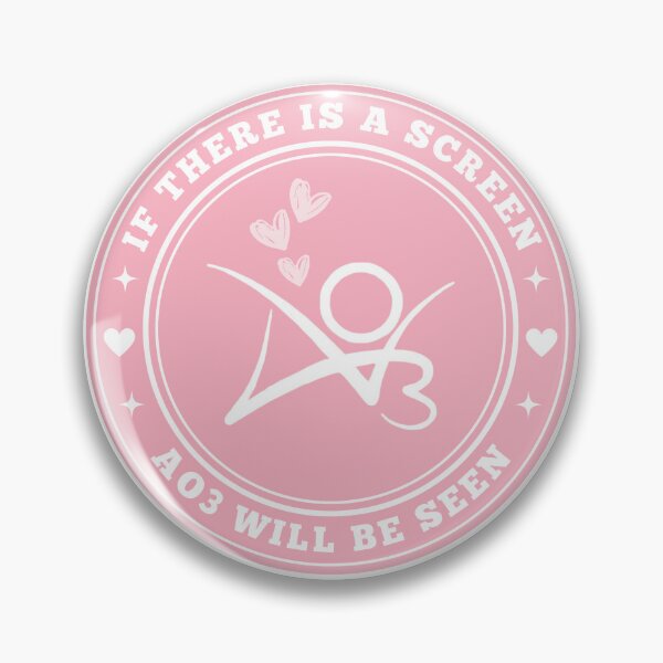 Item preview, if there is a screen AO3 will be seen pastel pink circle logo designed and sold by gibbianne.