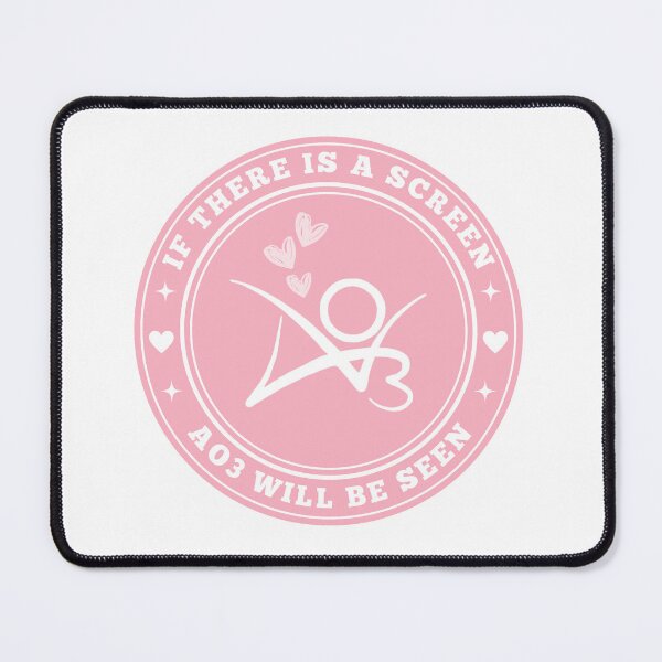 Item preview, if there is a screen AO3 will be seen pastel pink circle logo designed and sold by gibbianne.