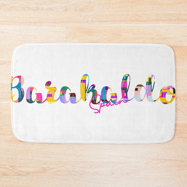 Item preview, Barakaldo, Spain, Vibrant Abstract City Typography Art designed and sold by Wanderful-roads.