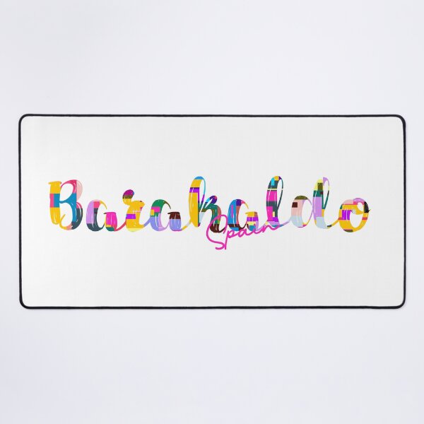 Item preview, Barakaldo, Spain, Vibrant Abstract City Typography Art designed and sold by Wanderful-roads.