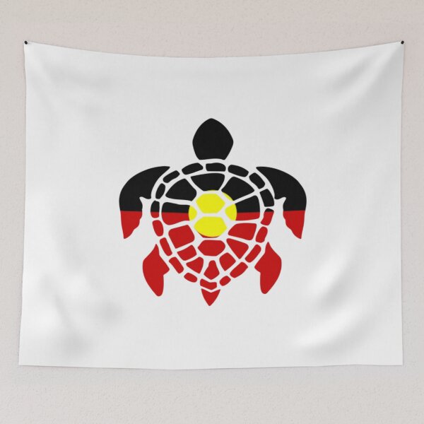 Item preview, Australian Aboriginal Sea Turtle designed and sold by HappyArts90.