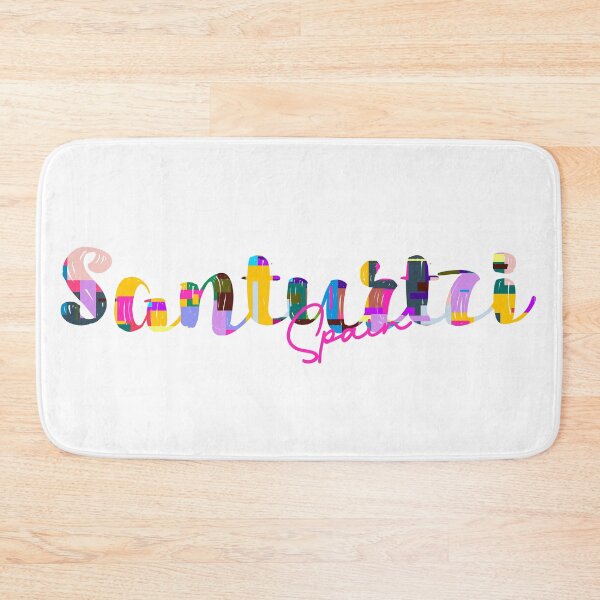 Item preview, Santurtzi, Spain, Vibrant Abstract City Typography Art designed and sold by Wanderful-roads.